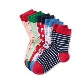 ☘ Лот1пара ☘ Для дівчинки бавовняні шкарпетки відTchibo (Німеччина), р:35/38червоні в кружечок
