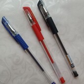 Набір гелевих ручок 3 шт (синій, червоний, чорний). 0115