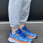 Чоловічі кросівки синього кольору сітка/текстиль розміри 41-45, М169 HB240-8