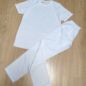 Женский белый костюм р.46-50