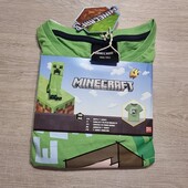 Minecraft! Трикотажная футболка для мальчика! 146/152! Лот 5600