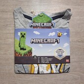 Minecraft! Трикотажная футболка для мальчика! 122/128! Лот 5800
