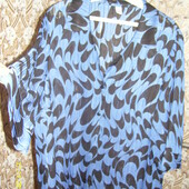 Летняя яркая блуза на пышную красоту Пог 65-66 см