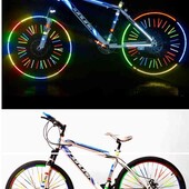 Светоотражающие наклейки на колеса велосипеда.2 набора.
