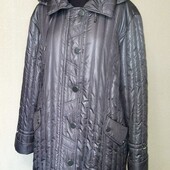 Шикарная длинная демисезонная куртка , Fashion Mran, р. наш 60-64