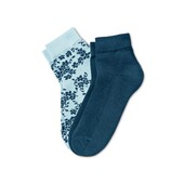 ☘Лот 1 пара☘ Зимові теплі носочки з махровою стопою Tchibo (Німеччина), розміри: 35-38, квіточки