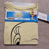 Looney tunes! Трикотажная укороченная футболка для девочки! 98/104! Лот 4500