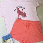 Pepperts котонова піжама для дівчинки -футболка +шорти 158/164 рр