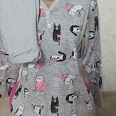 Пижама женская реглан штаны теплая с начесом Узбекистан р.48,50