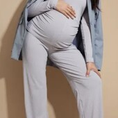 Літні штани для вагітних в рубчик"H&M"160-164 розм.