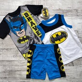 Комплект для хлопчика футболка+майка+шорти batman розмір 7Т .