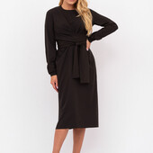 Витончена легка  жіноча сукня міді чорна . 