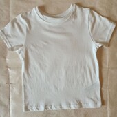 Біла дитяча футболка 5-6, 6-7, 7-8, 8-9, 9-10 років. футболка белая 6766