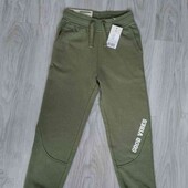 Lupilu брендовые спортивные штаны джоггеры с карманами цвет фисташки рост 122/128 см