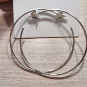 Германия!!! Стильные женские серьги, сережки, серьги-кольца в серебряном цвете! 5€ по ценнику!