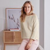 ☘ Шикарний, приємно-м'який в'язаний жіночий светр, Tchibo (Німеччина), р.: 42-44 (36/38 євро)