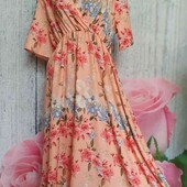 Длиное платье с цветами

