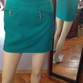 Отличная мини юбка с замочками бренда H&M, р. 40-42