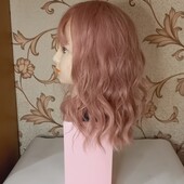 Рожева попеляста перука