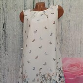 Платье с бабочками шифон р. L