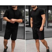 Чоловичий спортивний костюм двійка футболка+ шорти