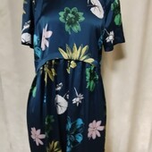 Шовкова сукня-туніка у квітах