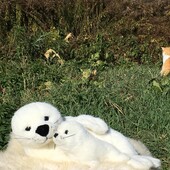 Реалістичні Гренландські тюлені мама та маля фірма Leosco Collection.