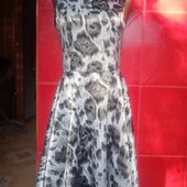 Сукня з пишною спідницею леопард