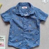 Дитяча літня сорочка 2-3 роки з коротким рукавом для хлопчика