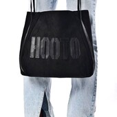 Красивая стильная черная сумка HooTo 32*32*10см