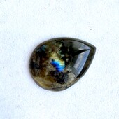 Кабошон из редкого камня крупный лабрадор