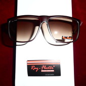 Солнцезащитные мужские очки Ray Flector, коричневые, матовая оправа