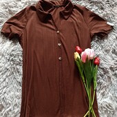 Шоколадна блуза Lefties розмір М