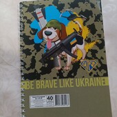 Блокнот на спіралі А5 40 аркушів в клітинку для нотаток 0119