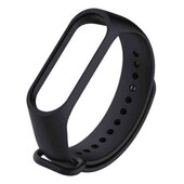 Новий та стильний ремінець для фітнес браслета Mi Band 3, 4, 5, 6, 7 Black.