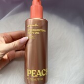 pink victoria's secret shimmer peach highlighting oil Олія-бронзатор для тіла з шимером . Оригінал