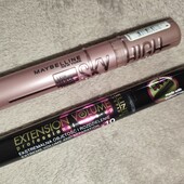 Туш для вій 2 шт. одним лотом Maybelline, Eveline