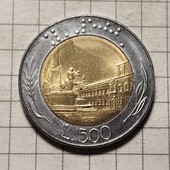 Монета Італії 500 лір 1987