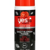 Yes to, detoxifying charcoal daily blemish toner, tomatoes, 4 fl oz 118 ml