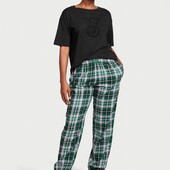 піжама Victoria's Secret flannel jogger tee-jama set, оригінал з офіційного сайту.