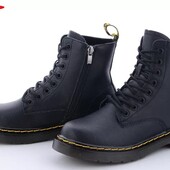 Шкіряні жін черевики на флісі у стилі відомого бренду Dr.Martens Натуральна шкіра36,37,39,40