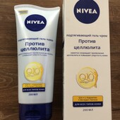 2Багато цікавих лотів!Гель-крем Nivea Q10 plus Проти целюліту, 200мл