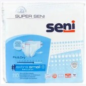 Подгузники seni super extra small, памперсы