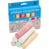 Крейда 6 кольорів