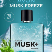 Туалетная вода Avon Musk+ Freeze для мужчин, 75мл