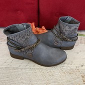 Ботинки из эко-кожи и текстиля от Street Shoes,размер 41,стелька 26,5см