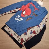 C&A & Spiderman! Трикотажный реглан для мальчика! 1 на выбор (синие, серый продан)134! Лот 104