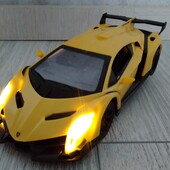 Остання,Дорога та класна Радіокерована машинка Lamborghini зі світлом фар та стопів, довжина 20 см