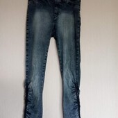 Крутые летние джеггинсы на модницу lindex denim. разм. 10 (m)