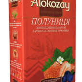 Цейлонський зелений чай Alokozay з ароматом полуниці та чорниці 80 грамів